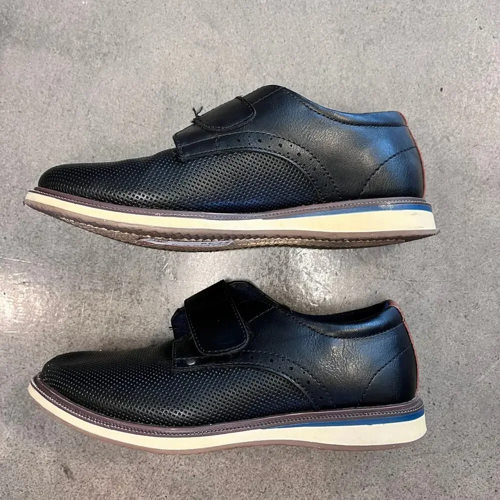 Nordstrom Dorian Dress Shoes Black Youth Boys size 12 formal event church